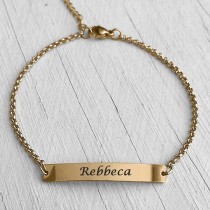 ID Name Bracelet Gold